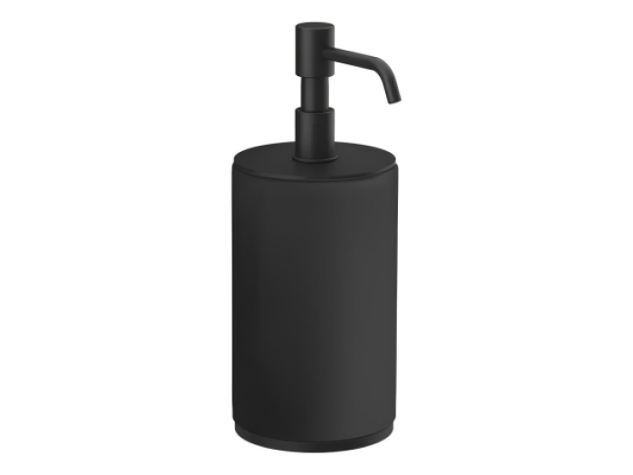 На изображении товар Дозатор для жидкого мыла Gessi Origini, настольный, цвет Matte Black от официального представителя в Москве