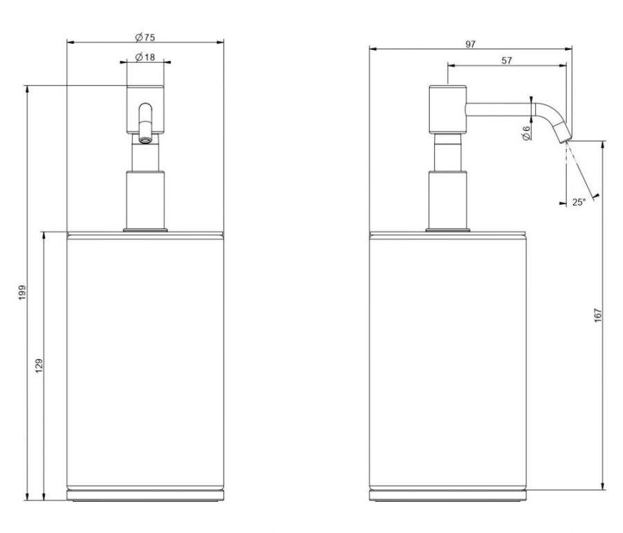 Дозатор для жидкого мыла Gessi Origini, настольный, цвет Matte Black - изображение 3