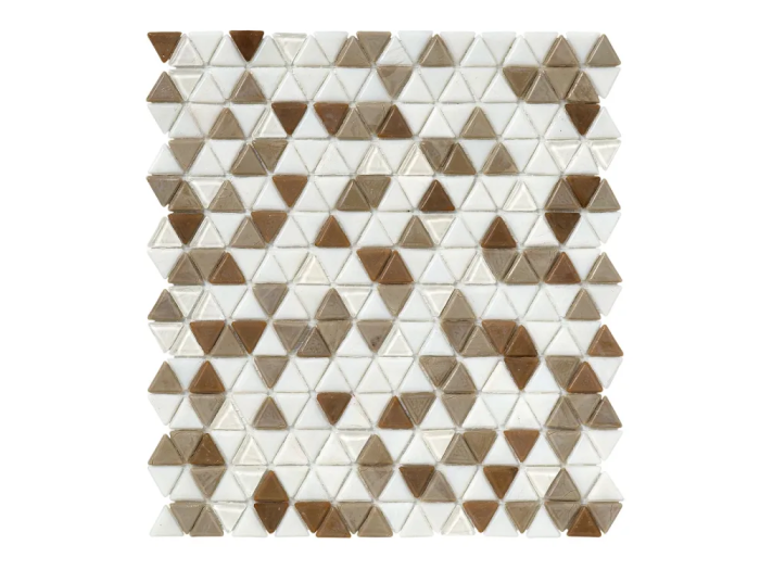 На изображении товар Sicis Смальтовая мозаика Trigono Blends Mosaic Marc chips size 19x21 mm sheet-size 284x300 mm от официального представителя в Москве