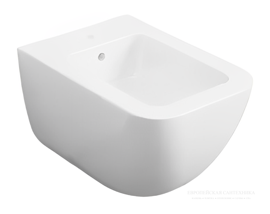 Биде Cielo Shui Comfort 375х550 мм, подвесное, 1 отверстие для смесителя, цвет Gloss White