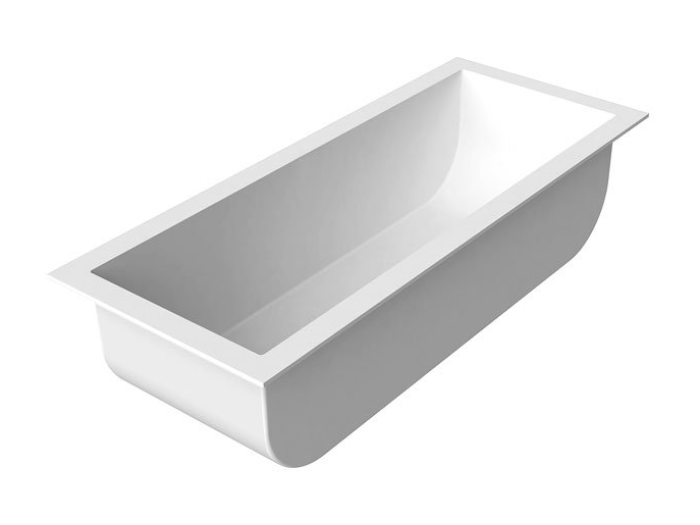 На изображении товар Ванна Antonio Lupi Biblio 1800 х 800 мм, прямоугольная, встраиваемая, цвет белый матовый от официального представителя в Москве