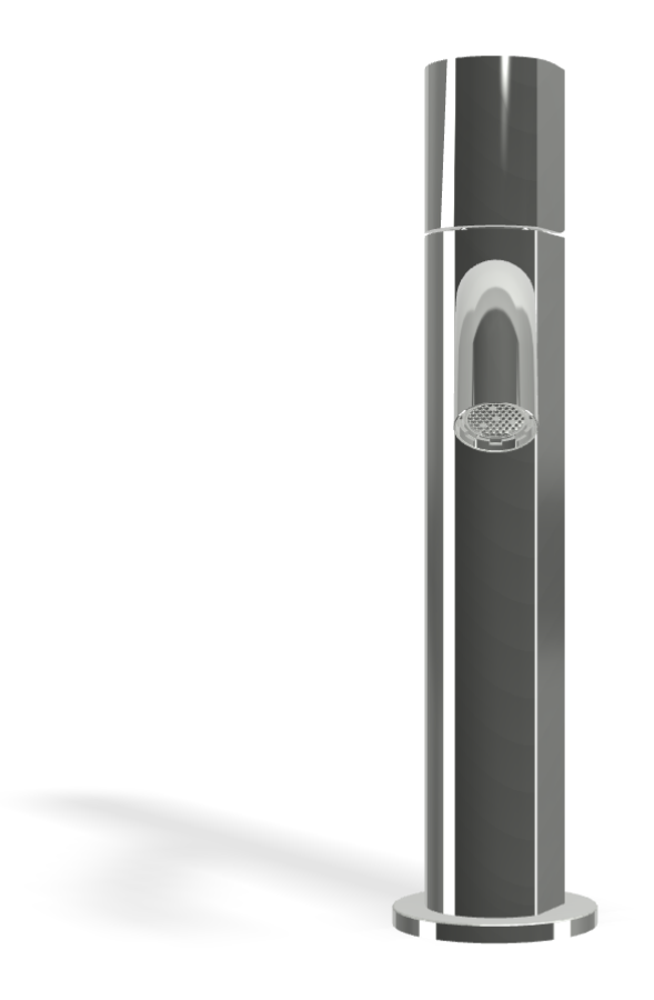 Смеситель для раковины Carlo Frattini SO, с донным клапаном Click-Clack, 2 гибкими шлангами, без ручки, Н-241 мм, цвет хром - изображение 1