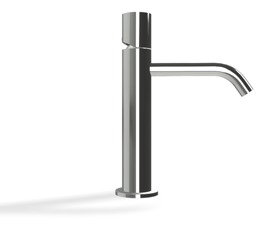 Смеситель для раковины Carlo Frattini SO, с донным клапаном Click-Clack, 2 гибкими шлангами, без ручки, Н-241 мм, цвет хром - изображение 2