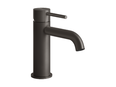 Смеситель для раковины Gessi 316, без донного клапана, цвет Black Metal Brushed PVD