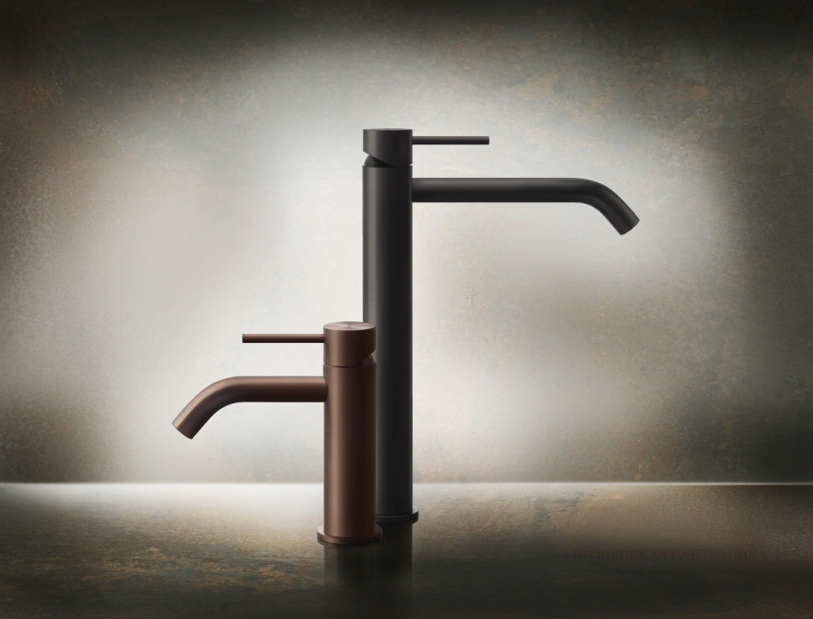 Смеситель для раковины Gessi 316, без донного клапана, цвет Black Metal Brushed PVD - изображение 2