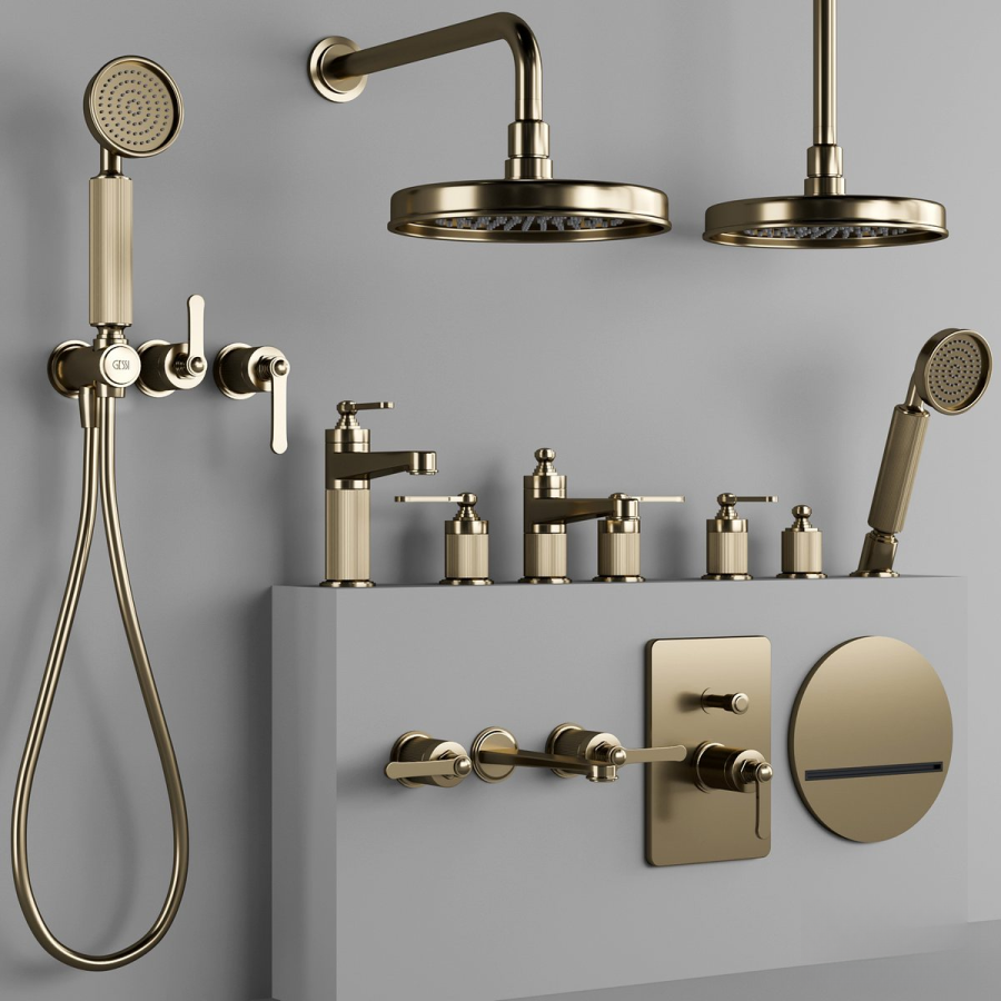Душевая лейка Gessi Venti20, с защитой от известкового налёта, цвет Warm Bronze Br. PVD - изображение 3