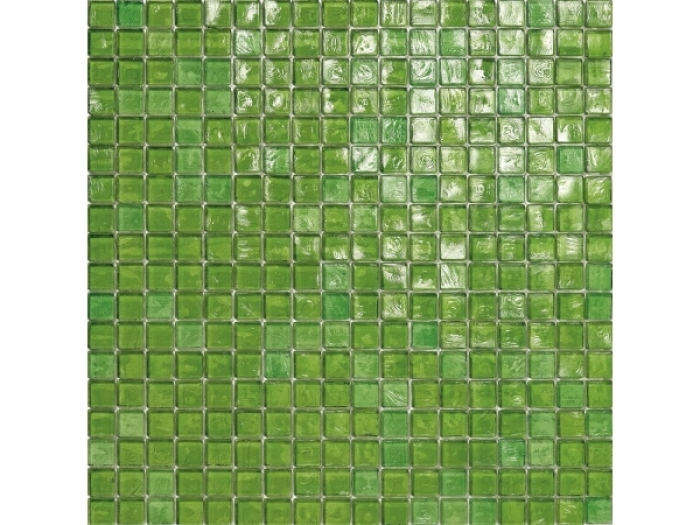 На изображении товар Sicis Стеклянная мозаика Waterglass Spring 25 chips size 10х10 mm sheet size 295x295 mm от официального представителя в Москве