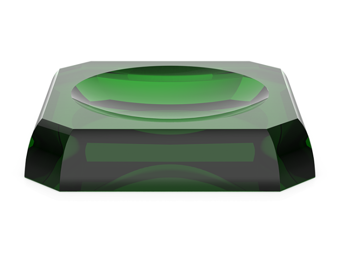 На изображении товар Мыльница, Decor Walther KR STS Kristall, 120 х 25 мм, зелёный английский от официального представителя в Москве