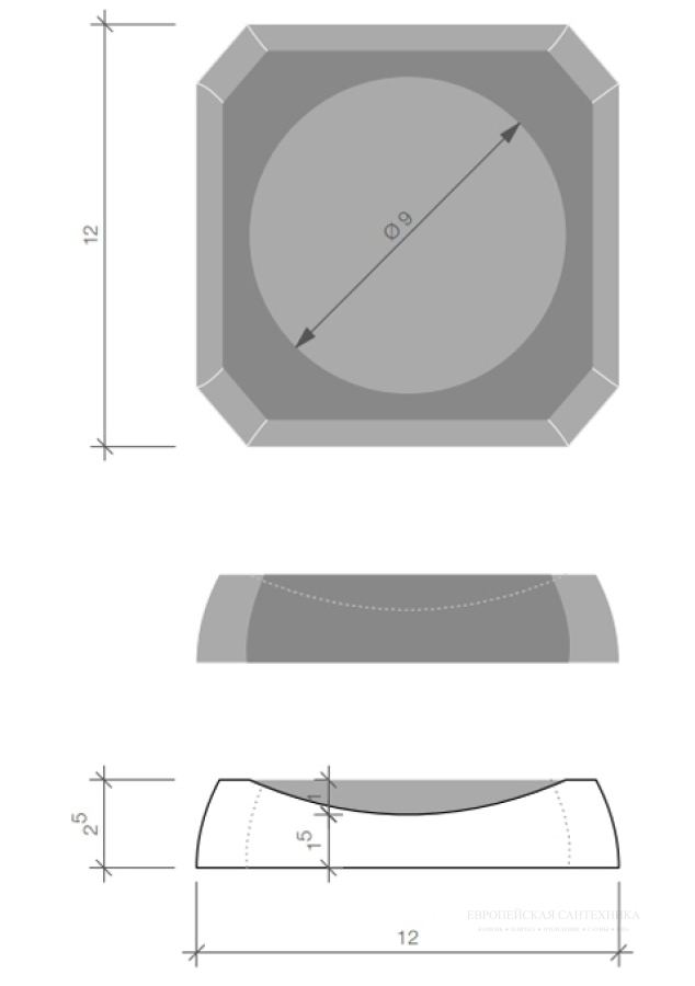 Мыльница, Decor Walther KR STS Kristall, 120 х 25 мм, зелёный английский - изображение 2