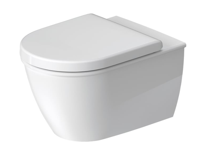 На изображении товар Унитаз Duravit Darling New подвесной, 365 x 540 мм, цвет белый c HygieneGlaze от официального представителя в Москве
