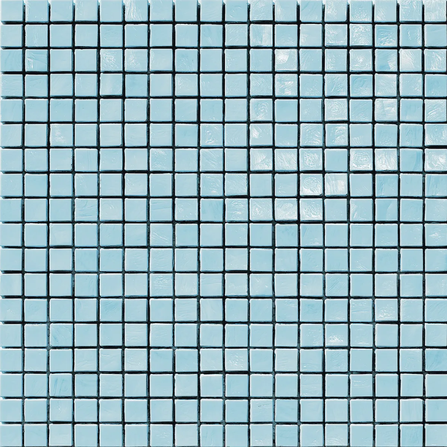 Sicis Стеклянная мозаика Murano Smalto Turquoise 1 chips size 15x15 mm sheet-size 295x295 mm