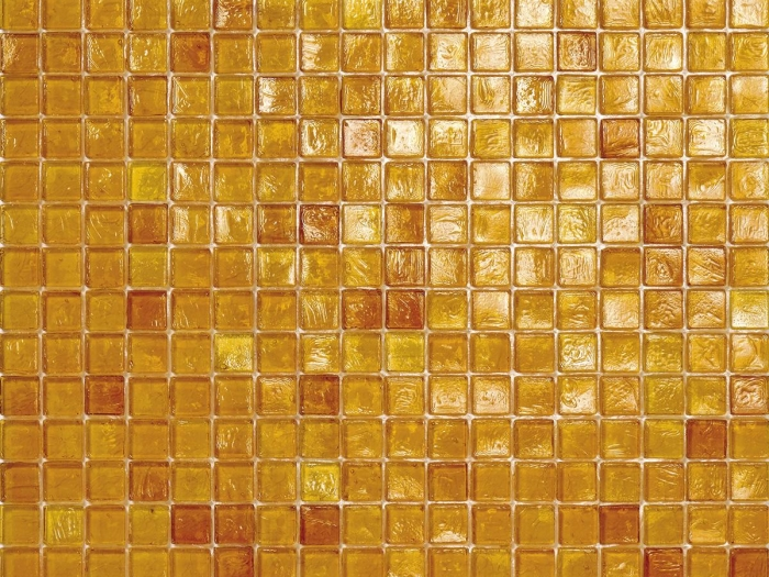 На изображении товар Sicis Стеклянная мозаика Waterglass Amber 03 chips size 10х10 mm sheet size 295x295 mm от официального представителя в Москве