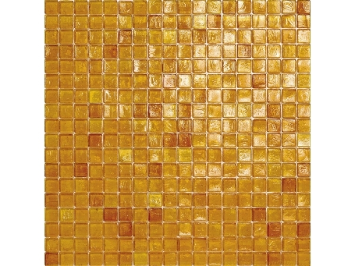 На изображении товар Sicis Стеклянная мозаика Waterglass Amber 03 chips size 10х10 mm sheet size 295x295 mm от официального представителя в Москве