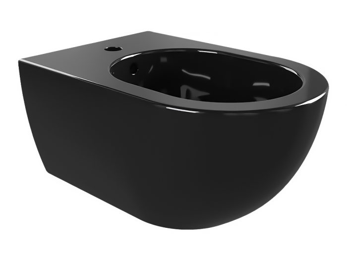 На изображении товар Биде Flaminia App подвесное, 540 х 360 мм, цвет чёрный от официального представителя в Москве