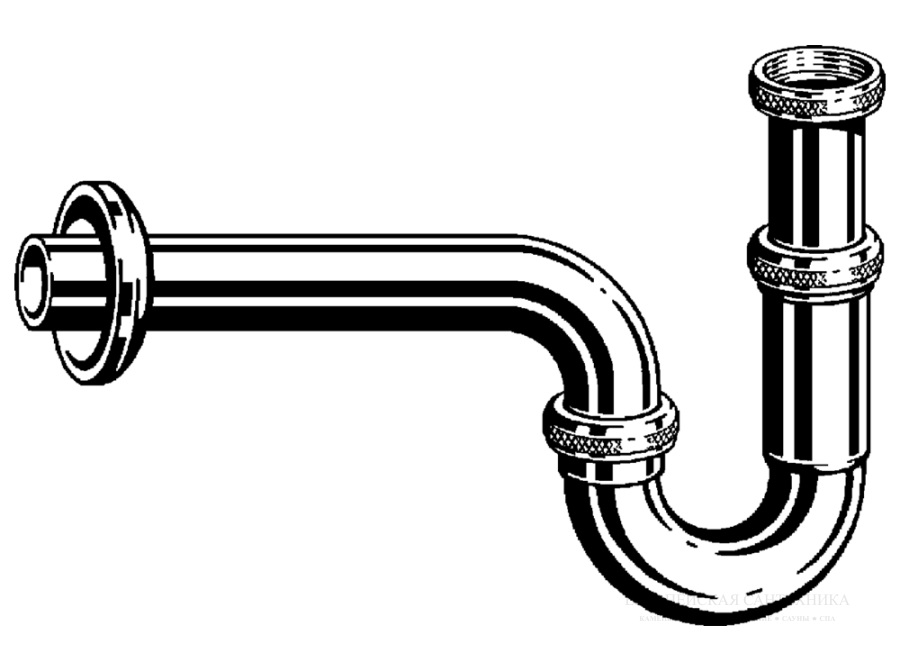 Сифон для раковины Viega, трубный, DN 32, высота 140-190 мм, цвет хром - изображение 1