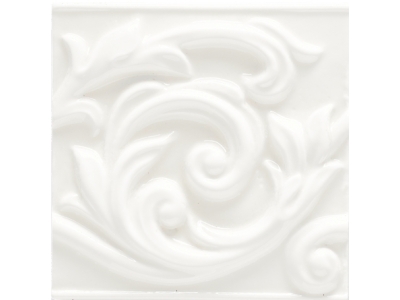 CERAMICHE GRAZIA Декор ESSENZE VOLUTA 13X13 BIANCO CRAQUELE'