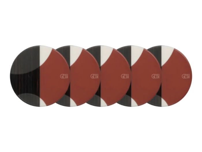 На изображении товар Набор вставок Gessi Origini, из 5 штук ART, цвет Materic от официального представителя в Москве