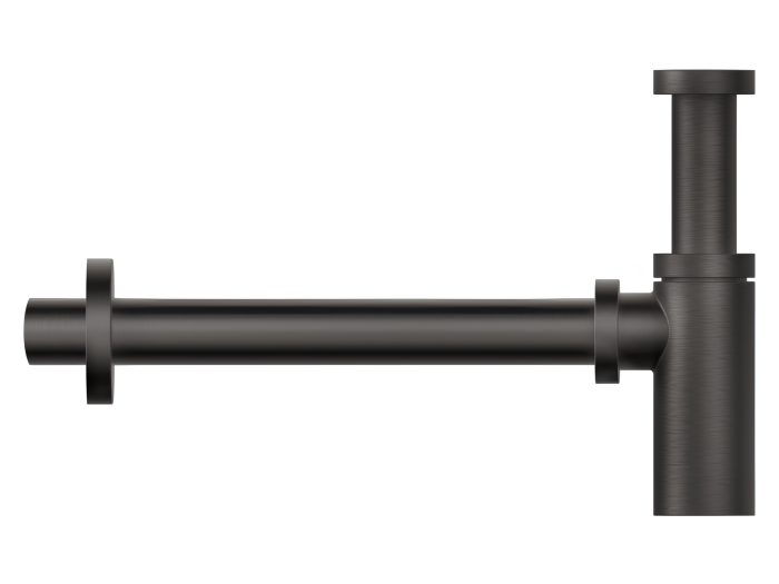 На изображении товар Cифон для раковины Gessi Technical Accessories, цвет Black Metal Brushed PVD от официального представителя в Москве