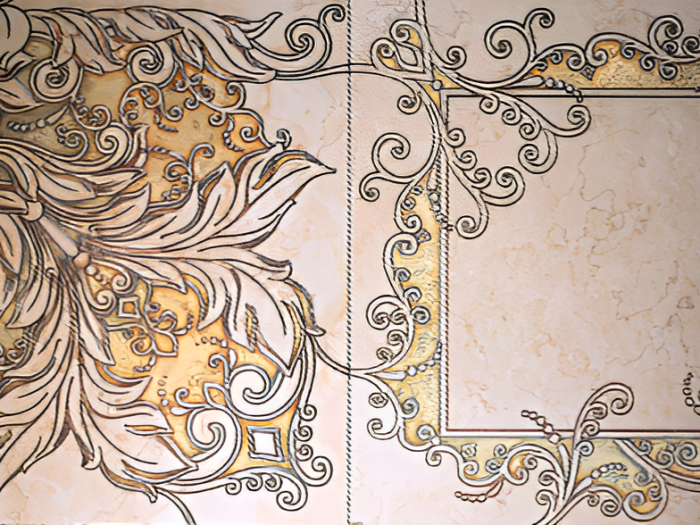 На изображении товар Akros Venezia Камень La Dolce Vita Anima T Giallo Atlantide Gold 40x40х1 от официального представителя в Москве
