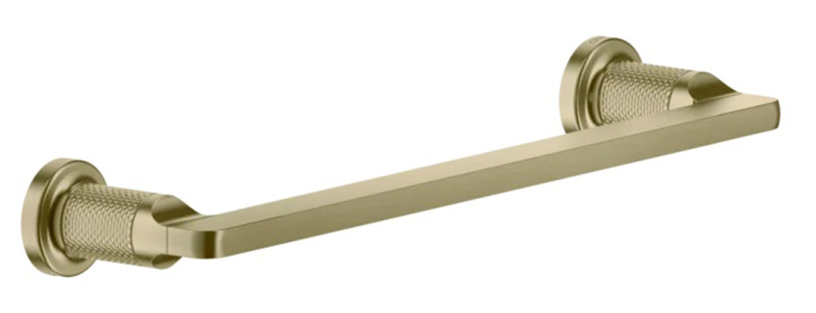 Полотенцедержатель Gessi Inciso L300 мм, настенный, цвет Brushed Brass PVD