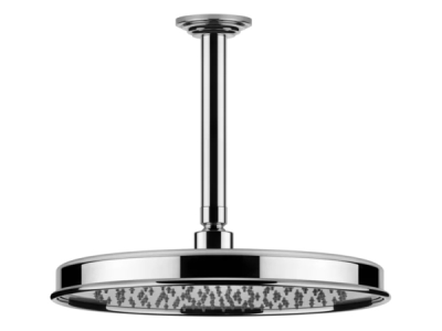 На изображении товар Верхний душ Gessi Venti20, Ø328 мм, потолочный, поворотный с шарниром, цвет Chrome от официального представителя в Москве