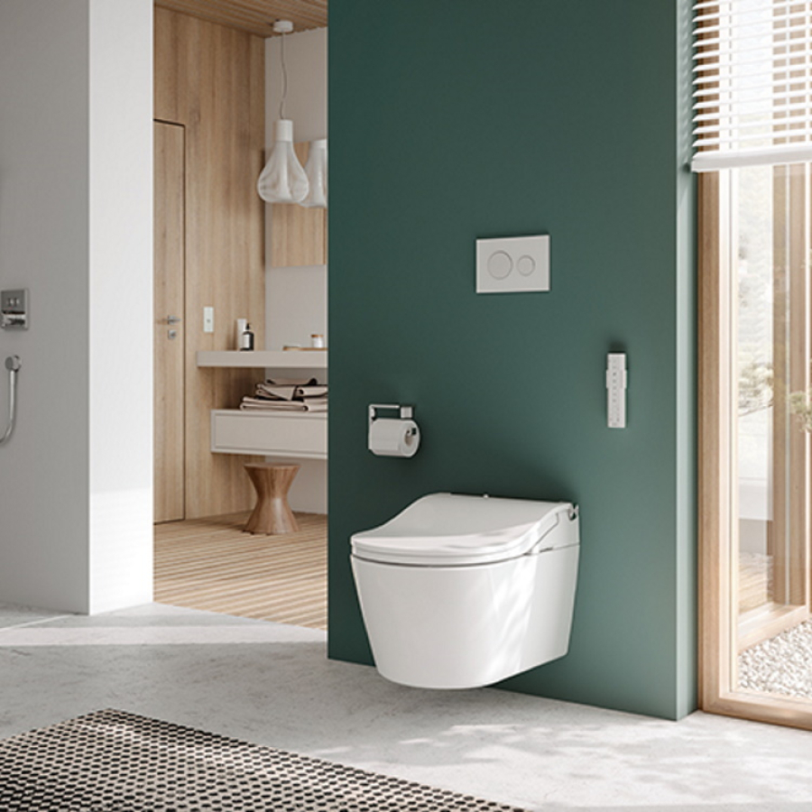 Сиденье Toto Washlet RWс дистанционным управлением с функцией EWATER+, для унитаза RP CW542EY, 391×579×108мм, цвет белый - изображение 2