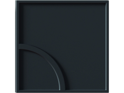 На изображении товар Micro. Керамогранит Ways Curve Black 12,5X12,5 от официального представителя в Москве