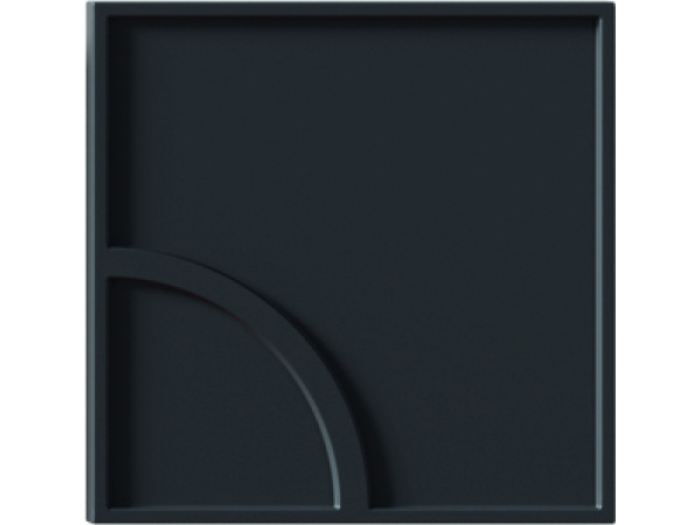 На изображении товар Micro. Керамогранит Ways Curve Black 12,5X12,5 от официального представителя в Москве