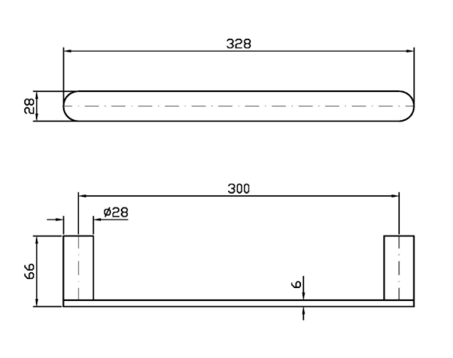 Полотенцедержатель Zucchetti Isy22, ширина 300 мм, цвет Brushed PVD Copper - изображение 1