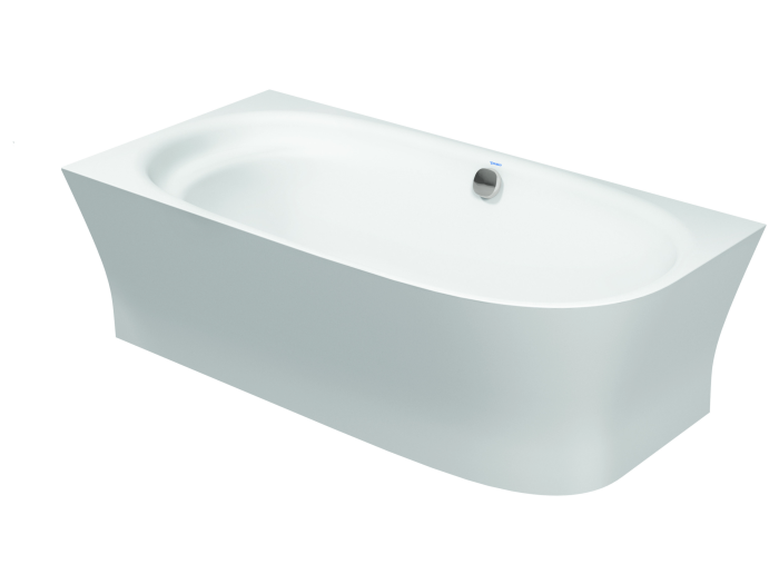 На изображении товар Ванна Duravit Cape Cod угловая, из DuraSolid A, 1900 x 900 мм, угол слева, цвет белый от официального представителя в Москве