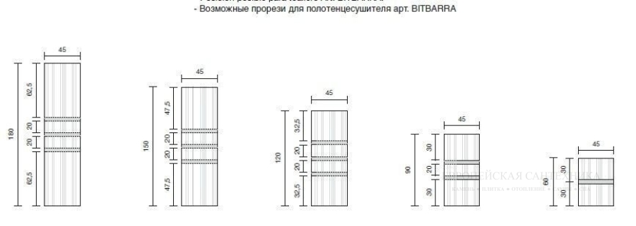 Радиатор отопления Antonio Lupi Bit электрический, 450 х h-900 мм, с полотенцедержателем, алюминий, цвет белый матовый - изображение 13