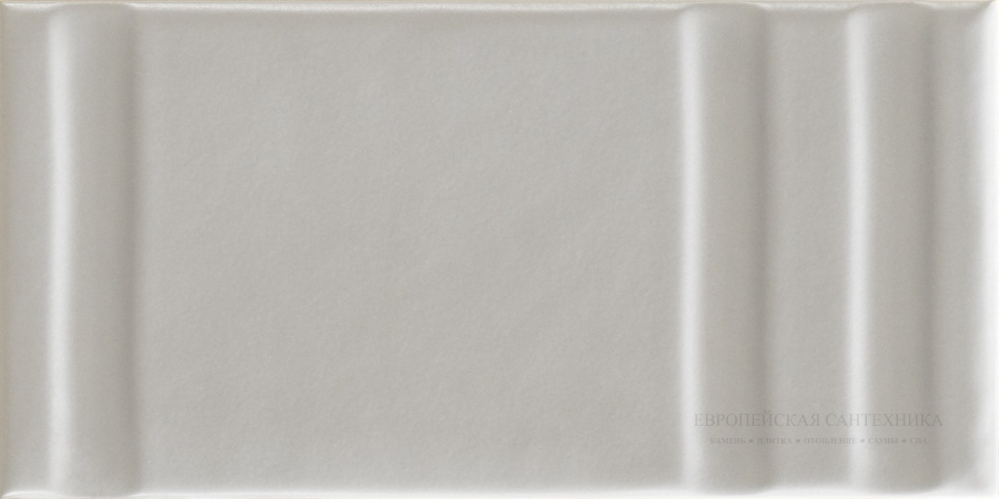 La Fabbrica Ava Керамическая плитка Grooves Grey Glossy Decoro 7,5x15 - изображение 3