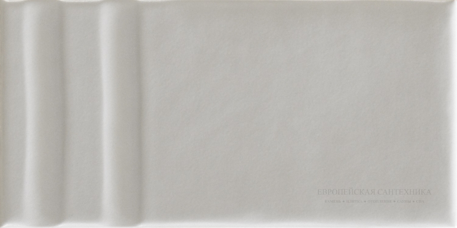La Fabbrica Ava Керамическая плитка Grooves Grey Glossy Decoro 7,5x15 - изображение 4