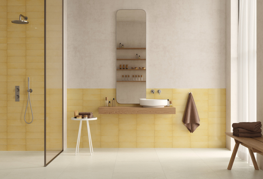 Iris Ceramica Керамическая плитка Maiolica Ocra glossy 10x30 - изображение 1