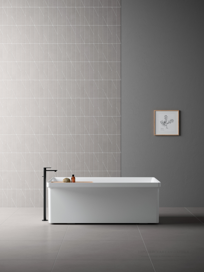 Living Ceramics Керамогранит Cava Pattern 3 Grey Natural 9,8x59,8 - изображение 5