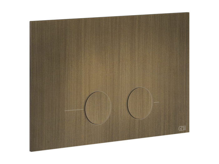 На изображении товар Клавиши смыва Gessi 316, для Geberit Sigma 8 e Sigma 12, цвет Antique Brass от официального представителя в Москве