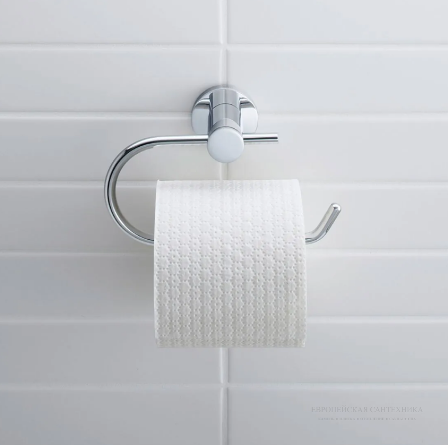 Бумагодержатель Duravit D-Code, настенный, 165 х 66 мм, цвет хром - изображение 1