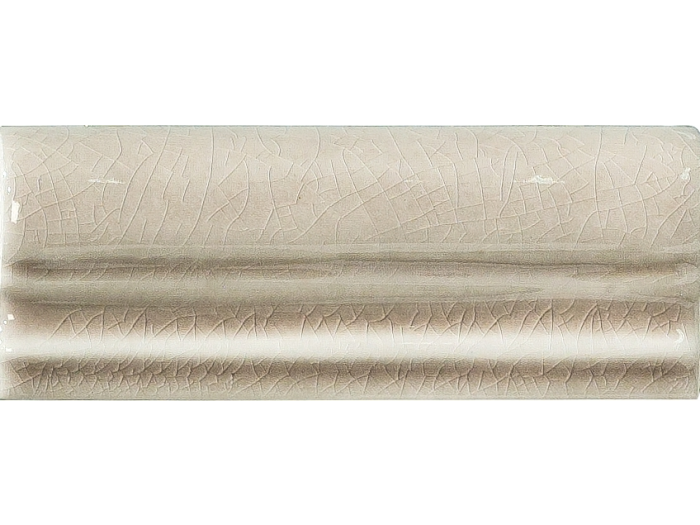 На изображении товар CERAMICHE GRAZIA Бордюр ESSENZE BORDURA LINEARE 5X13 GREIGE CRAQUELE от официального представителя в Москве