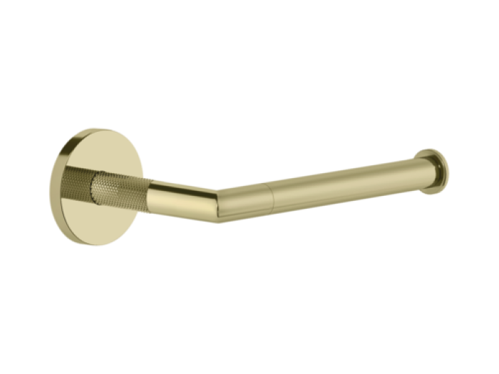 На изображении товар Бумагодержатель Gessi Anello, настенный, без крышки, цвет Brass PVD от официального представителя в Москве