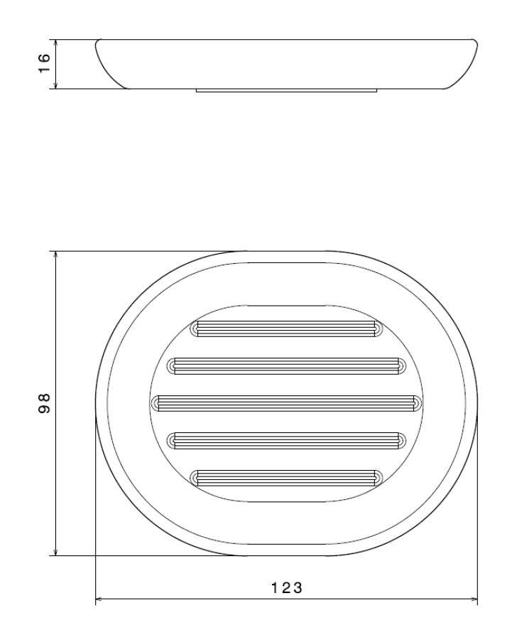 Мыльница Newform Round accessories, настольная, белая керамика - изображение 2