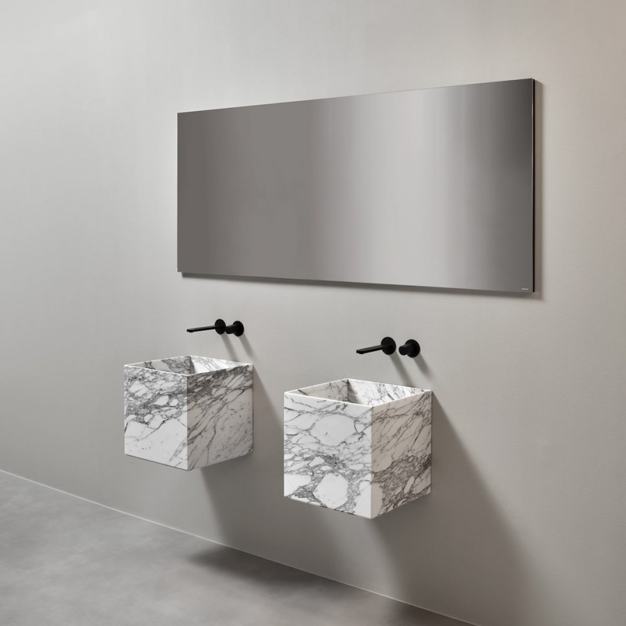 Раковина Nabatei Antonio Lupi, 40 x 40 x H 40 см, мрамор, цвет Bianco Carrara - изображение 1