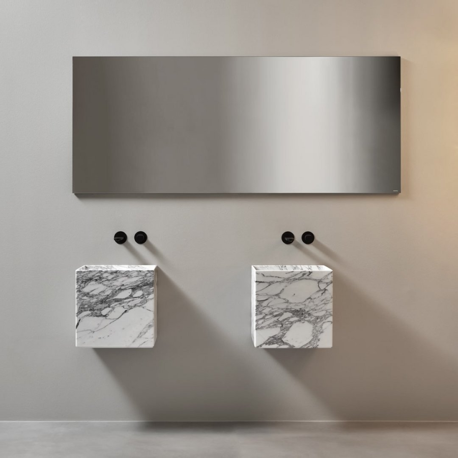 Раковина Nabatei Antonio Lupi, 40 x 40 x H 40 см, мрамор, цвет Bianco Carrara