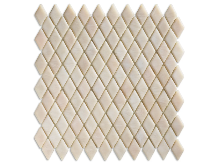 На изображении товар Sicis Стеклянная мозаика Diamond ITEM 02 Shah Sat chips size 23х40 mm sheet size 259x266 mm от официального представителя в Москве