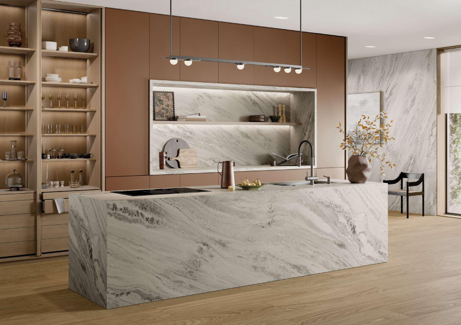 La Fabbrica Ava Graniti керамогранит, 120х280х0,6 см, Materic Touch, цвет Sequoia White - изображение 4