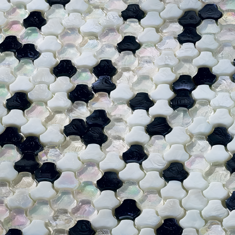 Sicis Стеклянная мозаика Clover Blends Peppercorns chips size 25 mm sheet-size 286 x 283 mm