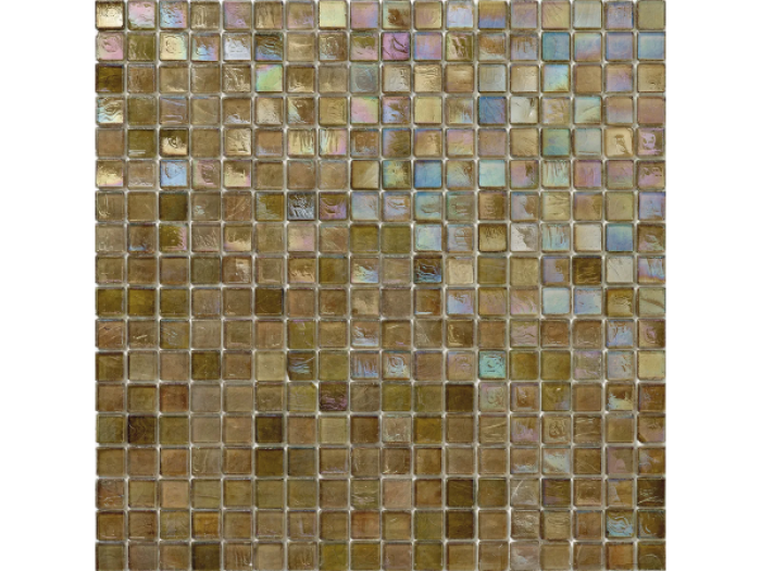 На изображении товар Sicis Стеклянная мозаика Glimmer Date chips size 15x15 mm sheet size 295x295 mm от официального представителя в Москве