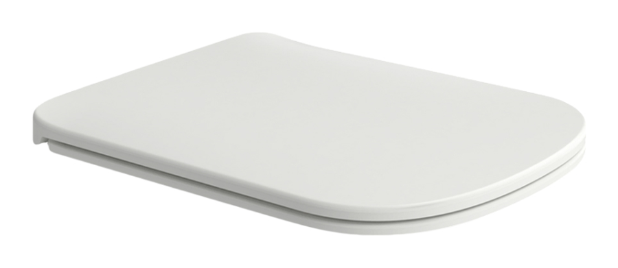 Сиденье для унитаза Flaminia Play Slim, быстросъёмное, с механизмом плавного закрывания soft-closing, цвет белый матовый