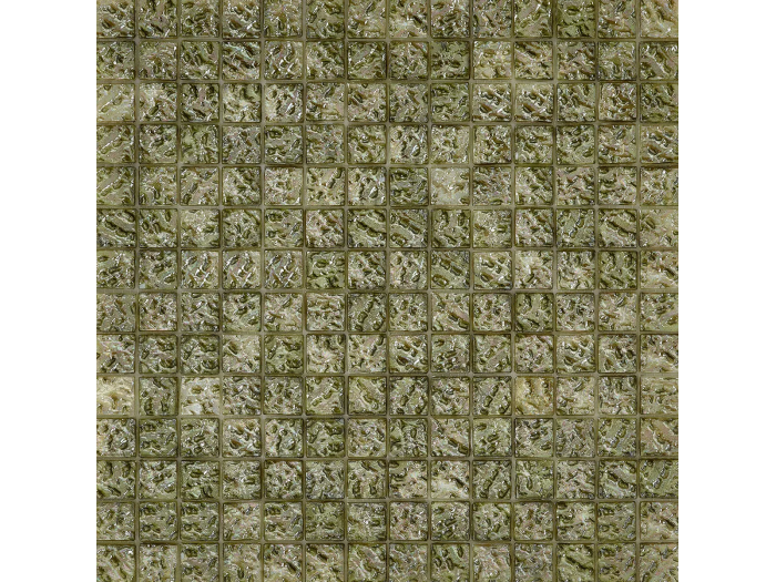 На изображении товар Sicis Стеклянная мозаика Tephra Cumbal Irid chips size 20х20 mm sheet-size 295x295 mm от официального представителя в Москве