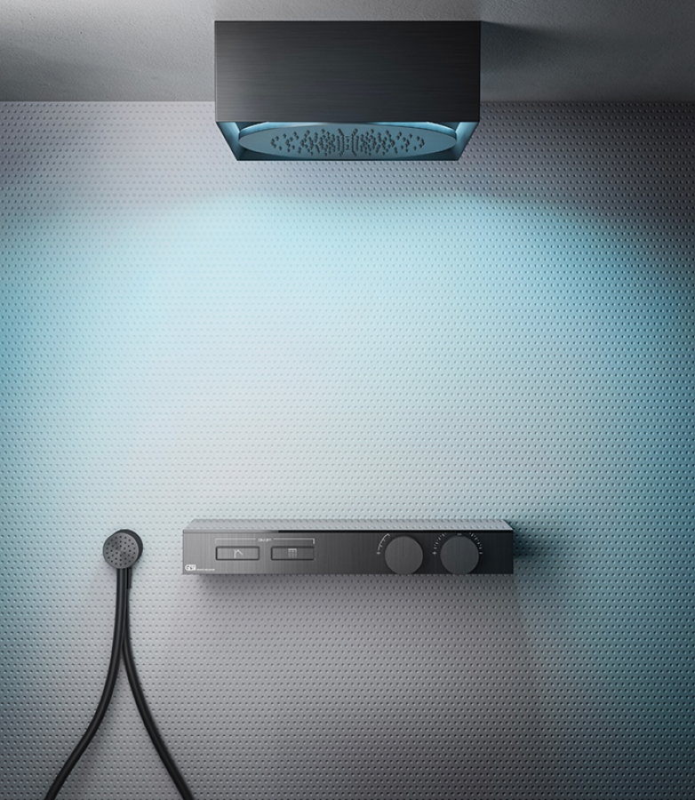 Ручной душ Gessi HI-FI, настенный, магнитный, цвет Finox Brushed Nickel - изображение 1