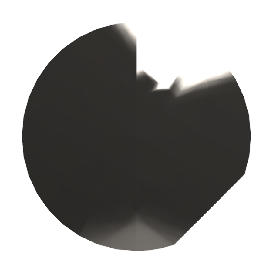 Смеситель для душа Carlo Frattini SO, настенный, без ручек, Ø70 мм, внешняя часть, цвет чёрный хром - изображение 1